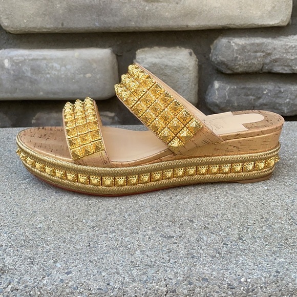 Christian Louboutin Ecu Gold 60mm EUC sz 41 - Picture 2 of 15